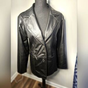 Black Faux Leather Jacket